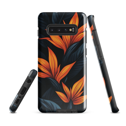 'Bird of Paradise' Samsung Galaxy S10 Plus tough phone case - protective glossy case NZ Australia