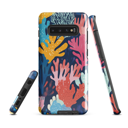 'Coral Reef' Samsung Galaxy S10 Plus tough phone case - protective glossy case NZ Australia