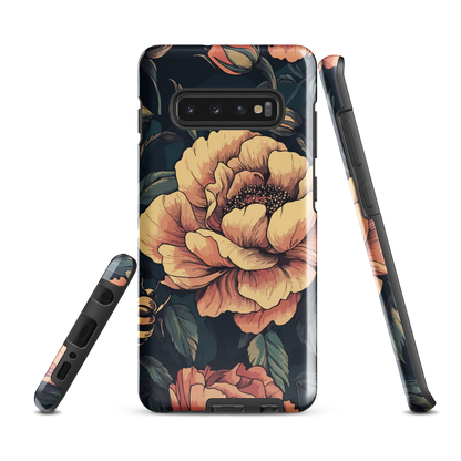 'Vintage Pink Roses' Samsung Galaxy S10 Plus tough phone case - protective glossy case NZ Australia