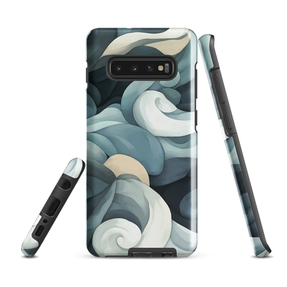 'Ebb and Flow' Samsung Galaxy S10 Plus tough phone case - protective glossy case NZ Australia