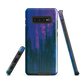 Digital Glitch Samsung case. This striking artwork features a dynamic distortion effect that mimics the visual chaos of a digital malfunction—glitchy lines, vibrant streaks, and pixel-like patterns merge into a futuristic aesthetic. It’s a perfect blend of modern design and edgy street style.