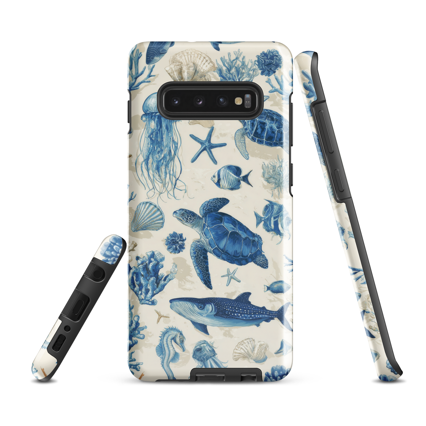 'Ocean Sketchbook' Samsung Galaxy S10 Plus tough phone case - protective glossy case NZ Australia