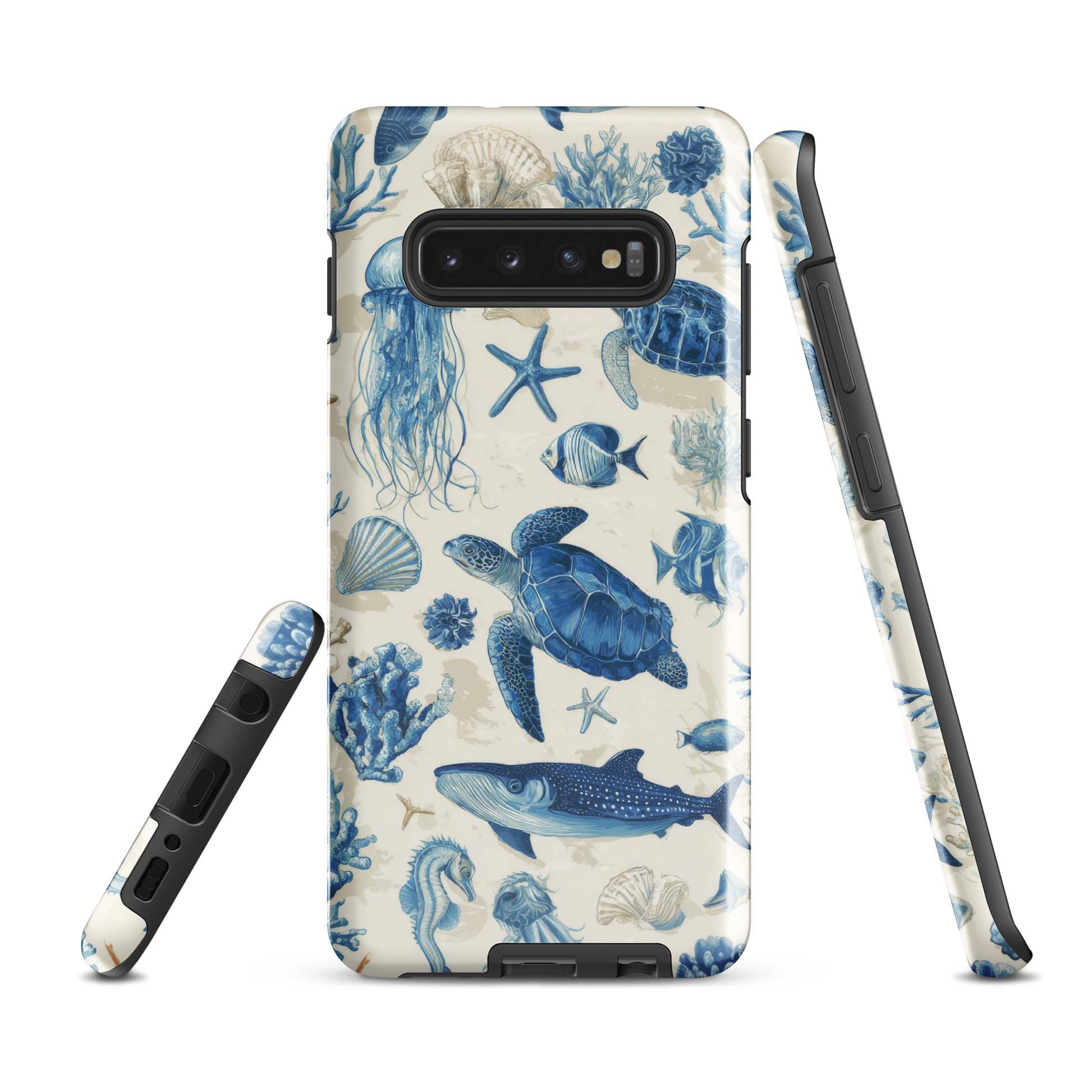 'Ocean Sketchbook' Samsung Galaxy S10 Plus tough phone case - protective glossy case NZ Australia