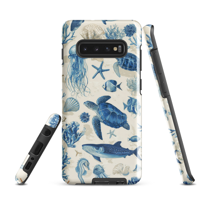 'Ocean Sketchbook' Samsung Galaxy S10 Plus tough phone case - protective glossy case NZ Australia