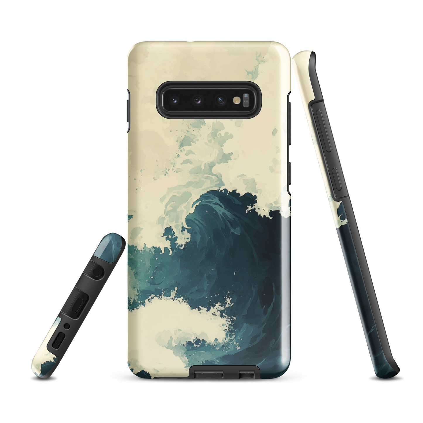 'Rising Swell' Samsung Galaxy S10 Plus tough phone case - protective glossy case NZ Australia