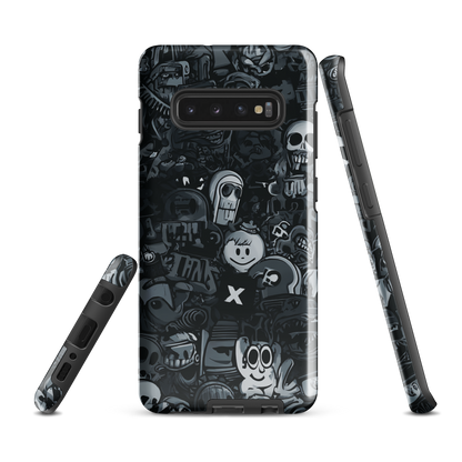 'Midnight Stickers' Samsung Galaxy S10 Plus tough phone case - protective glossy case NZ Australia