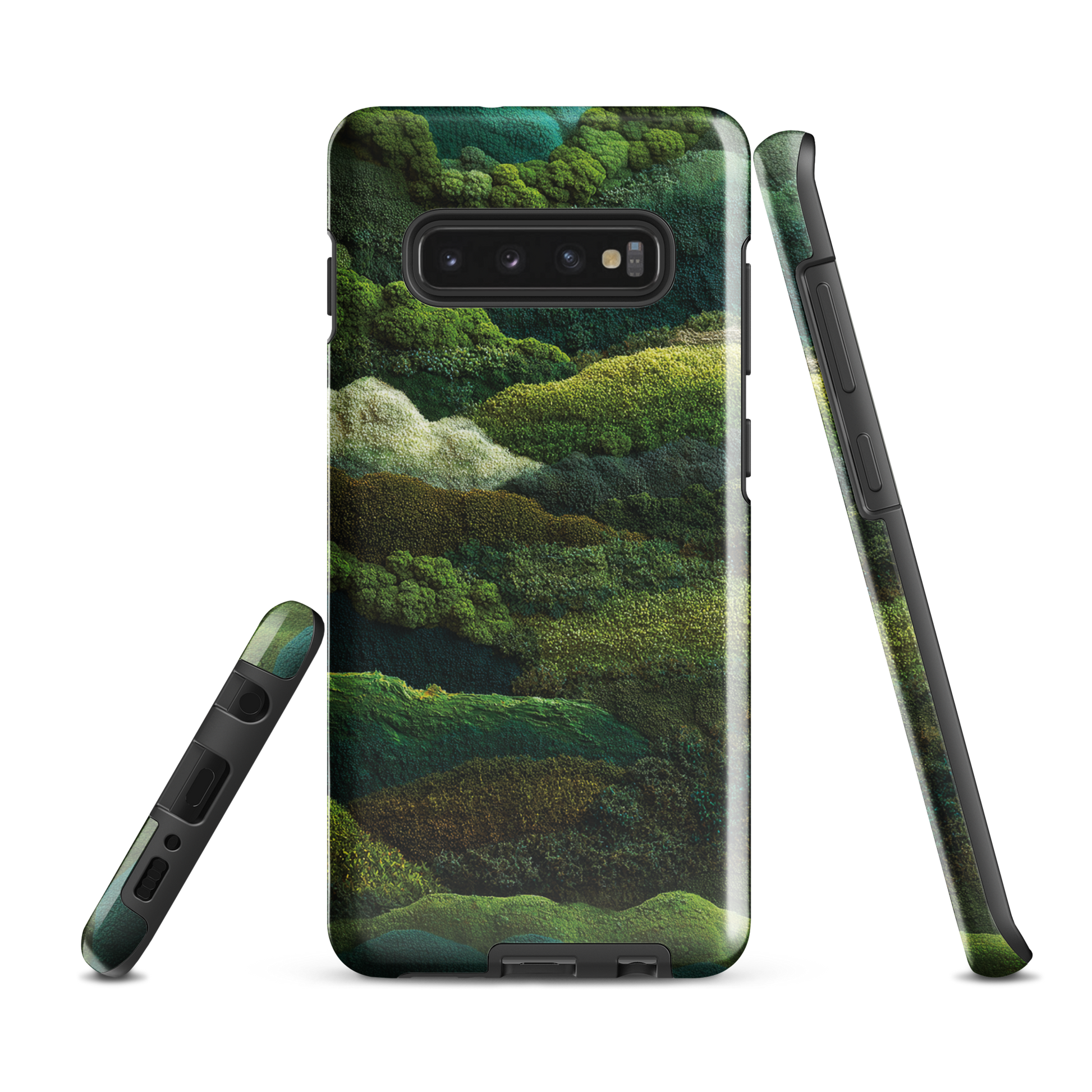 Verdant layers phone case | Abstract green design NZ