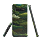 Verdant layers phone case | Abstract green design NZ