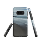 Phone case with a scenic photo of Riversdale Beach and ocean waves.