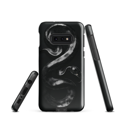 'Black Python' Samsung Galaxy S10e tough phone case - protective glossy case NZ Australia