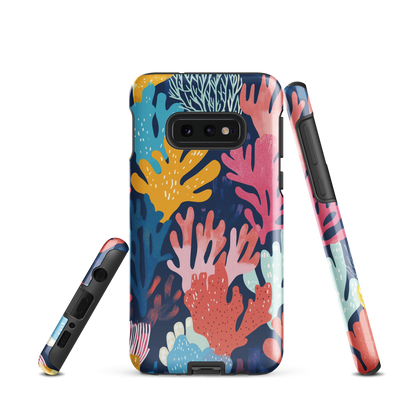 'Coral Reef' Samsung Galaxy S10e tough phone case - protective glossy case NZ Australia