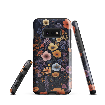 'Wildflowers' Samsung Galaxy S10e tough phone case - protective glossy case NZ Australia