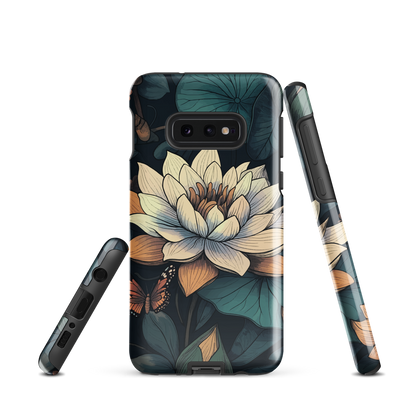 'Water Lily' Samsung Galaxy S10e tough phone case - protective glossy case NZ Australia
