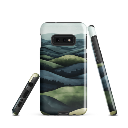 'Blue Mountains' Samsung Galaxy S10e tough phone case - protective glossy case NZ Australia