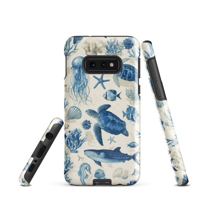 'Ocean Sketchbook' Samsung Galaxy S10e tough phone case - protective glossy case NZ Australia