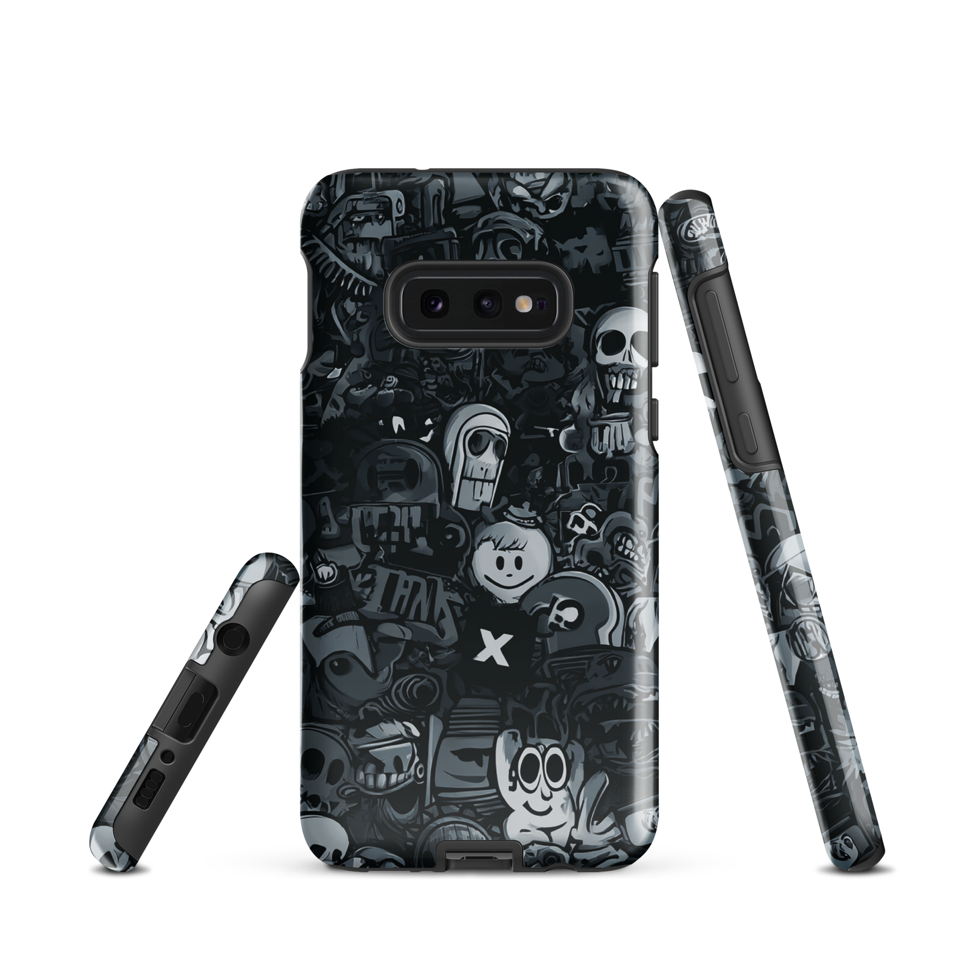 'Midnight Stickers' Samsung Galaxy S10e tough phone case - protective glossy case NZ Australia