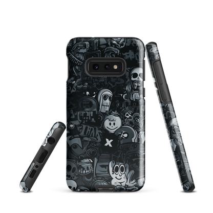 'Midnight Stickers' Samsung Galaxy S10e tough phone case - protective glossy case NZ Australia