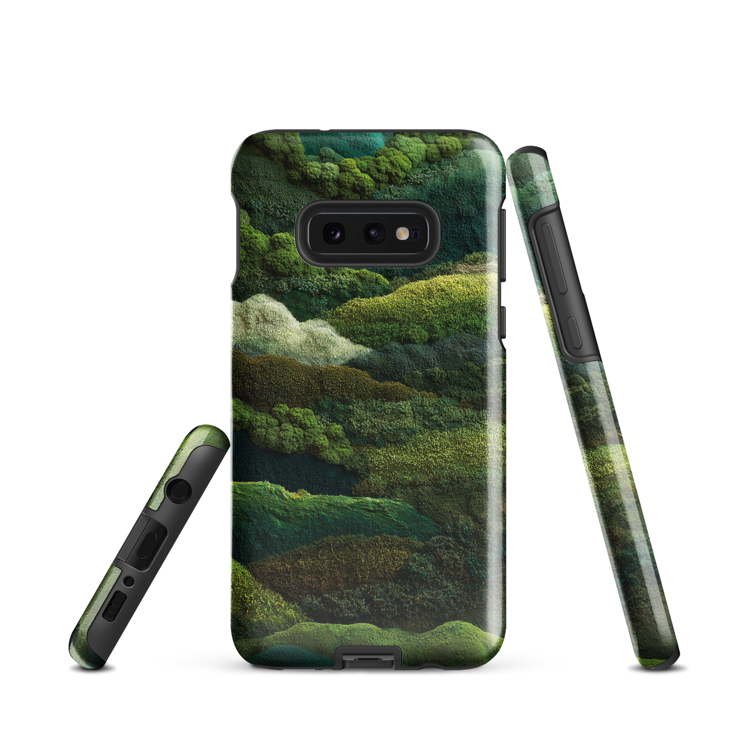 Verdant layers phone case | Abstract green design NZ