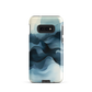 A calming abstract landscape phone case inspired by quiet valleys and soft blue tones.