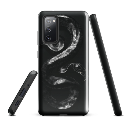 'Black Python' Samsung Galaxy S20 FE tough phone case - protective glossy case NZ Australia