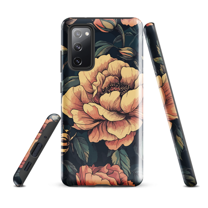 'Vintage Pink Roses' Samsung Galaxy S20 FE tough phone case - protective glossy case NZ Australia