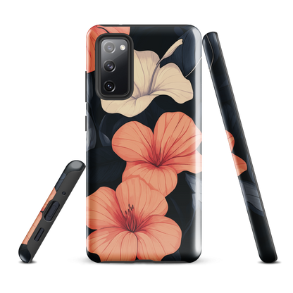 'Hibiscus Flower' Samsung Galaxy S20 FE tough phone case - protective glossy case NZ Australia