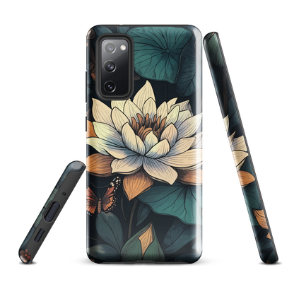 'Water Lily' Samsung Galaxy S20 FE tough phone case - protective glossy case NZ Australia