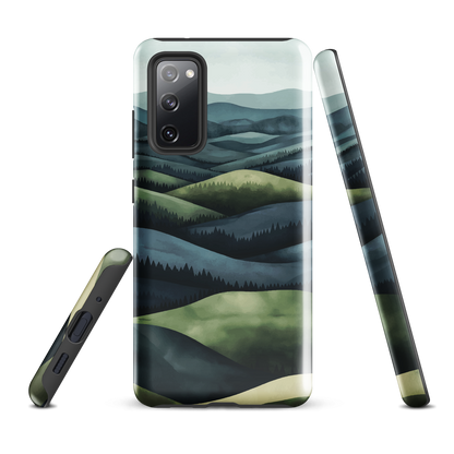 'Blue Mountains' Samsung Galaxy S20 FE tough phone case - protective glossy case NZ Australia
