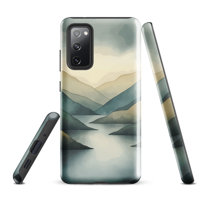 'Misty Mountains' Samsung Galaxy S20 FE tough phone case - protective glossy case NZ Australia