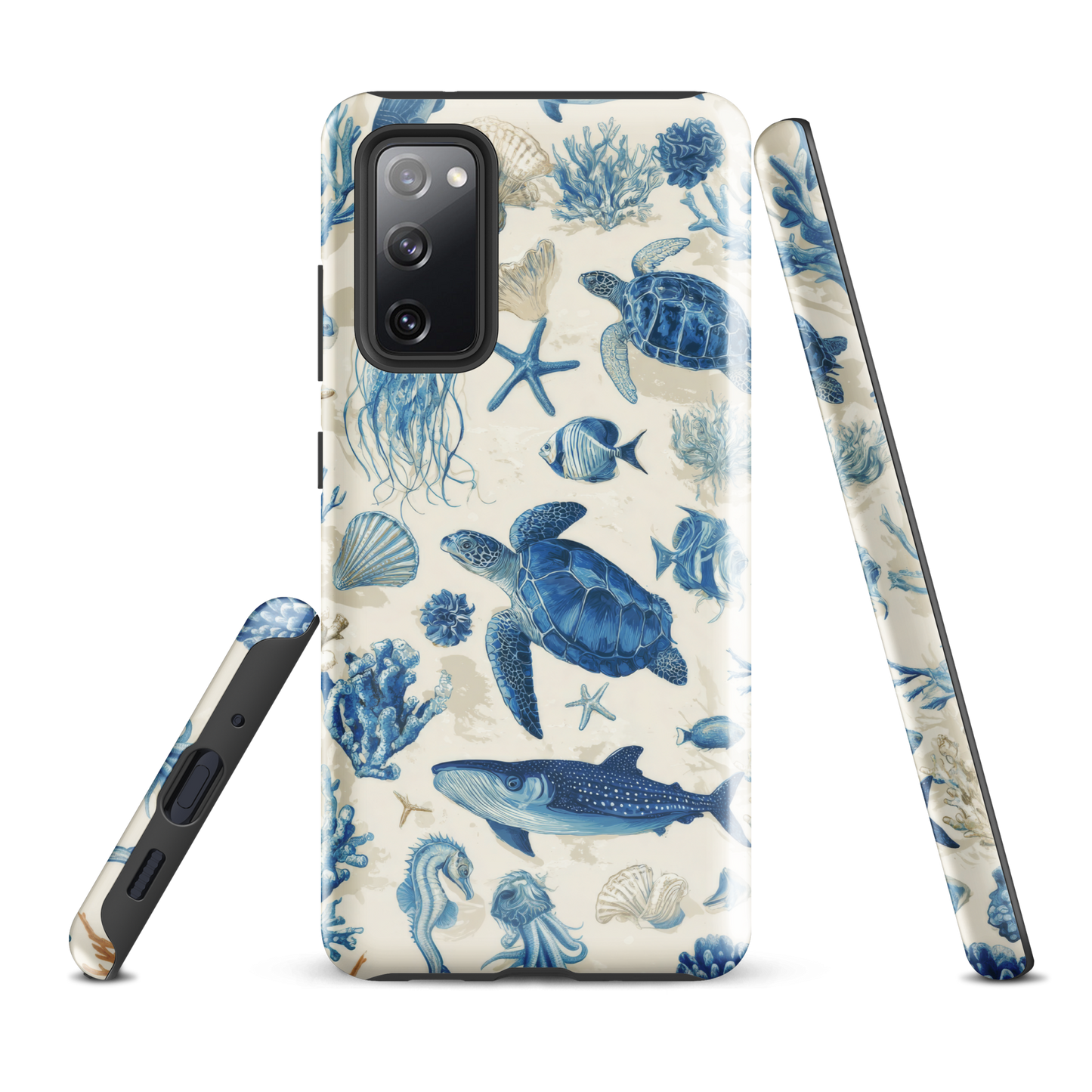 'Ocean Sketchbook' Samsung Galaxy S20 FE tough phone case - protective glossy case NZ Australia