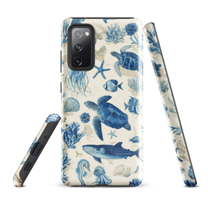 'Ocean Sketchbook' Samsung Galaxy S20 FE tough phone case - protective glossy case NZ Australia