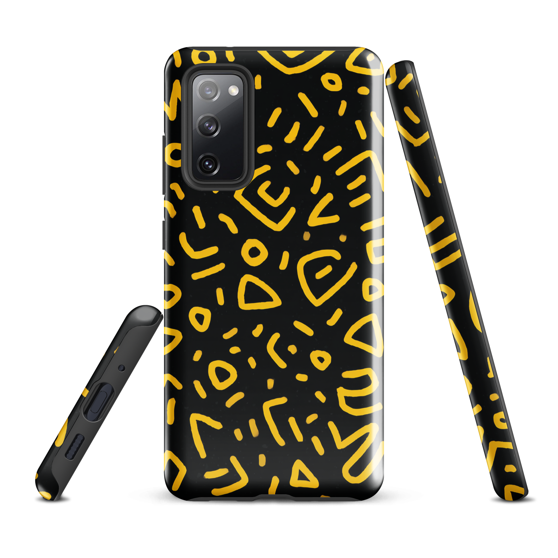 Retro scribbles phone case | Bold retro design NZ