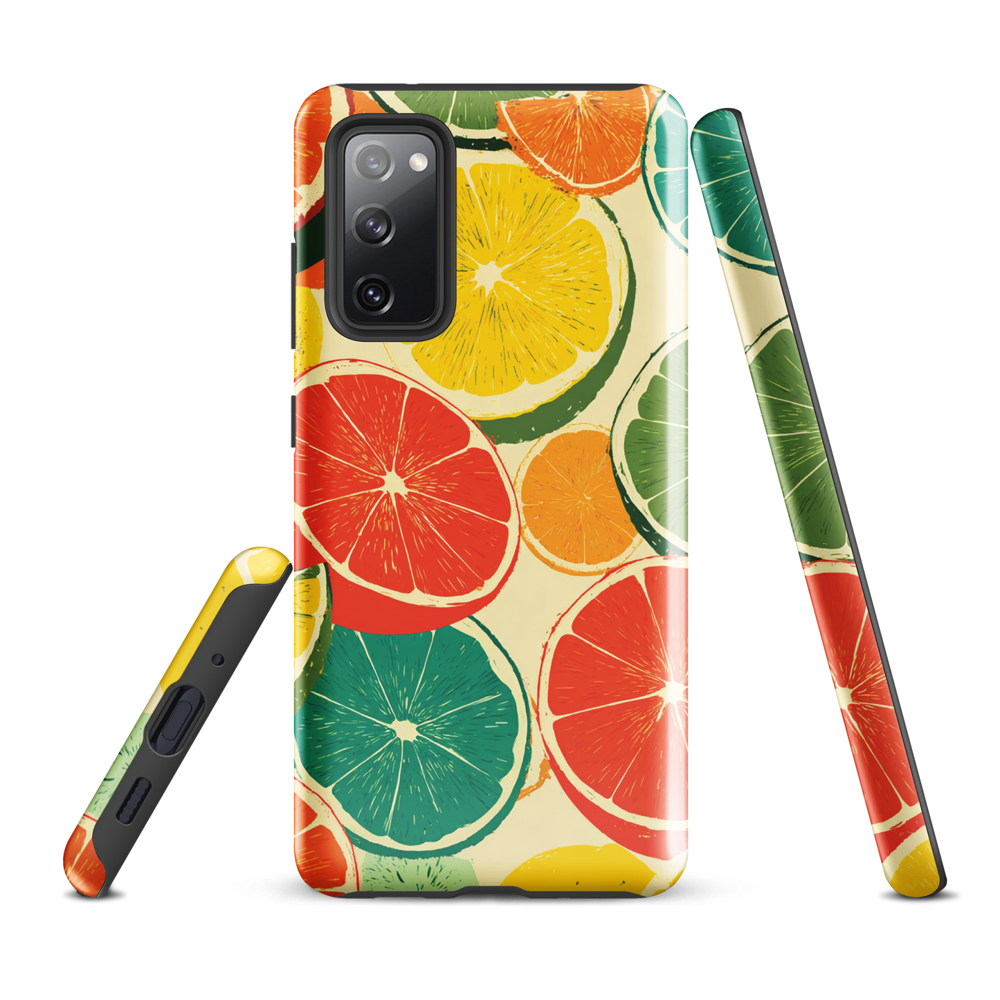 'Citrus Pop' Samsung Galaxy S20 FE tough phone case - protective glossy case NZ Australia