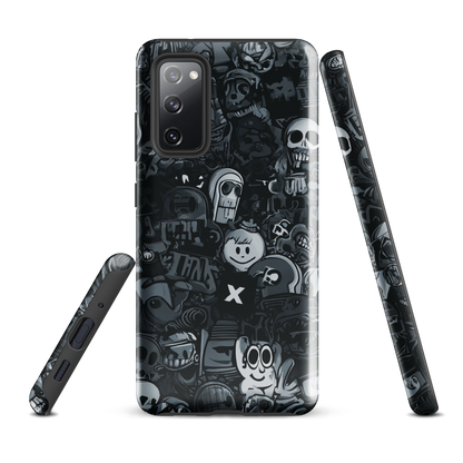 'Midnight Stickers' Samsung Galaxy S20 FE tough phone case - protective glossy case NZ Australia