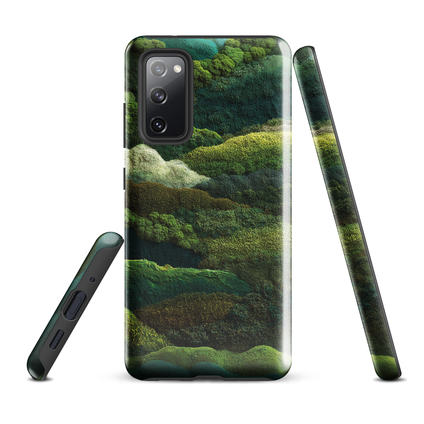 Verdant layers phone case | Abstract green design NZ