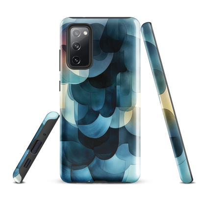 'Blue Forms' Samsung Galaxy S20 FE tough phone case - protective glossy case NZ Australia