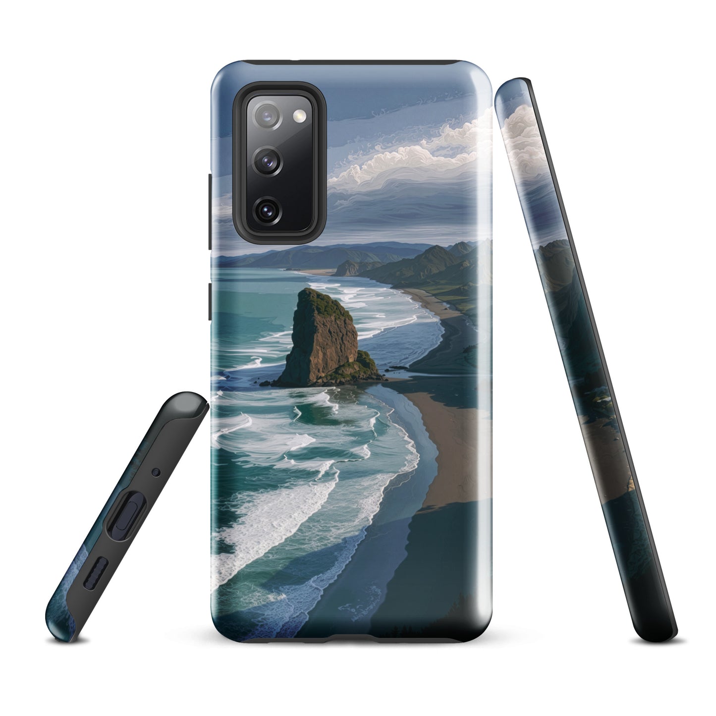 'Piha Beach' Samsung Galaxy S20 FE tough phone case - protective glossy case NZ Australia