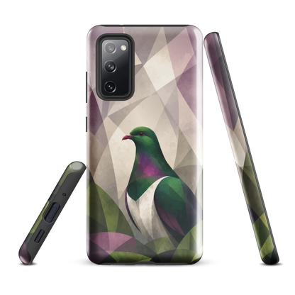 'Kererū' Samsung Galaxy S20 FE tough case - protective glossy case NZ Australia