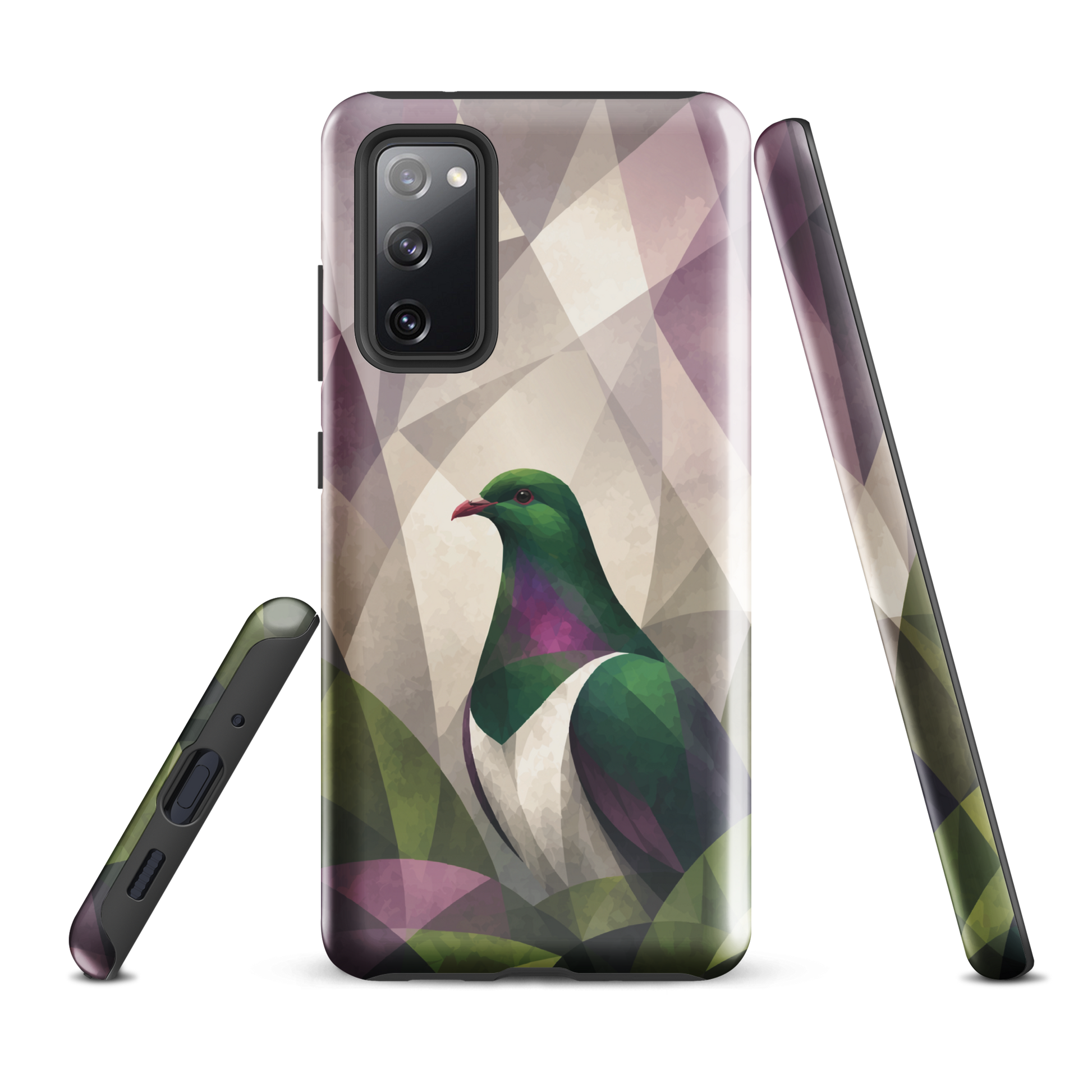 'Kererū' Samsung Galaxy S20 FE tough case - protective glossy case NZ Australia