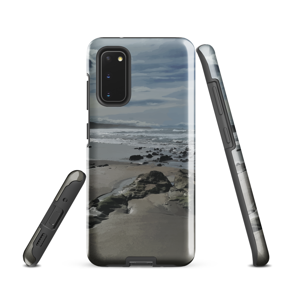 'Quick Sand' Samsung Galaxy S20 tough phone case - protective glossy case NZ Australia