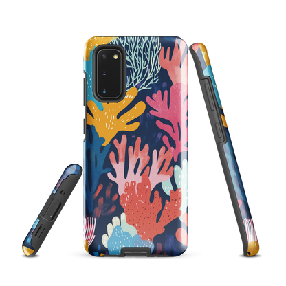 'Coral Reef' Samsung Galaxy S20 tough phone case - protective glossy case NZ Australia