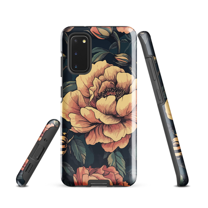 'Vintage Pink Roses' Samsung Galaxy S20 tough phone case - protective glossy case NZ Australia