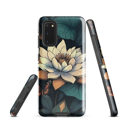 'Water Lily' Samsung Galaxy S20 tough phone case - protective glossy case NZ Australia