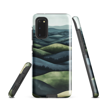 'Blue Mountains' Samsung Galaxy S20 tough phone case - protective glossy case NZ Australia