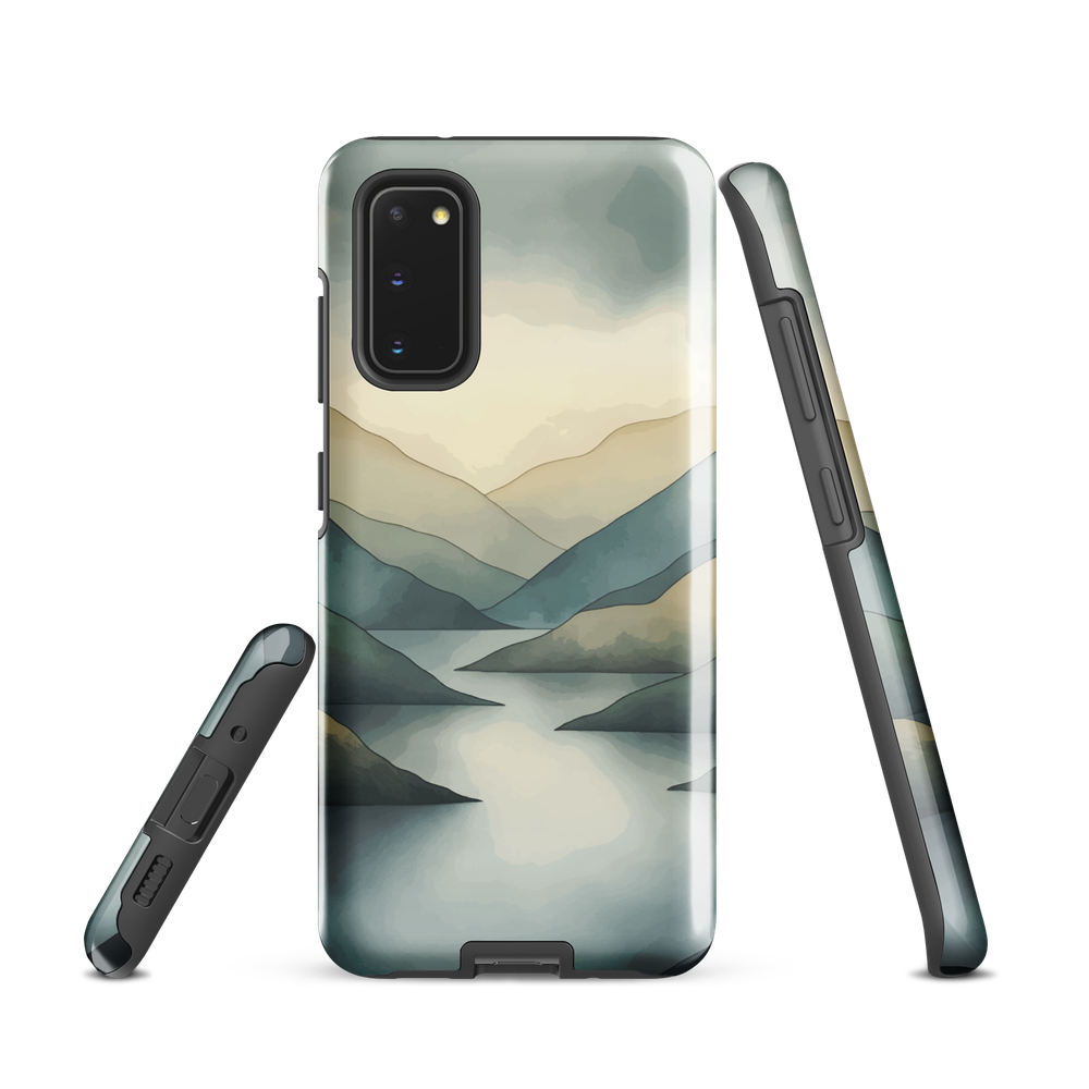 'Misty Mountains' Samsung Galaxy S20 tough phone case - protective glossy case NZ Australia