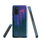 Digital Glitch Samsung case. This striking artwork features a dynamic distortion effect that mimics the visual chaos of a digital malfunction—glitchy lines, vibrant streaks, and pixel-like patterns merge into a futuristic aesthetic. It’s a perfect blend of modern design and edgy street style.