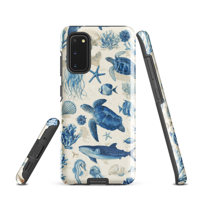 'Ocean Sketchbook' Samsung Galaxy S20 tough phone case - protective glossy case NZ Australia