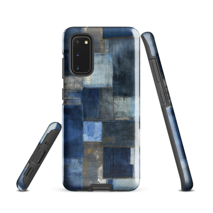 'Indigo Patchwork' Samsung Galaxy S20 tough phone case - protective glossy case NZ Australia