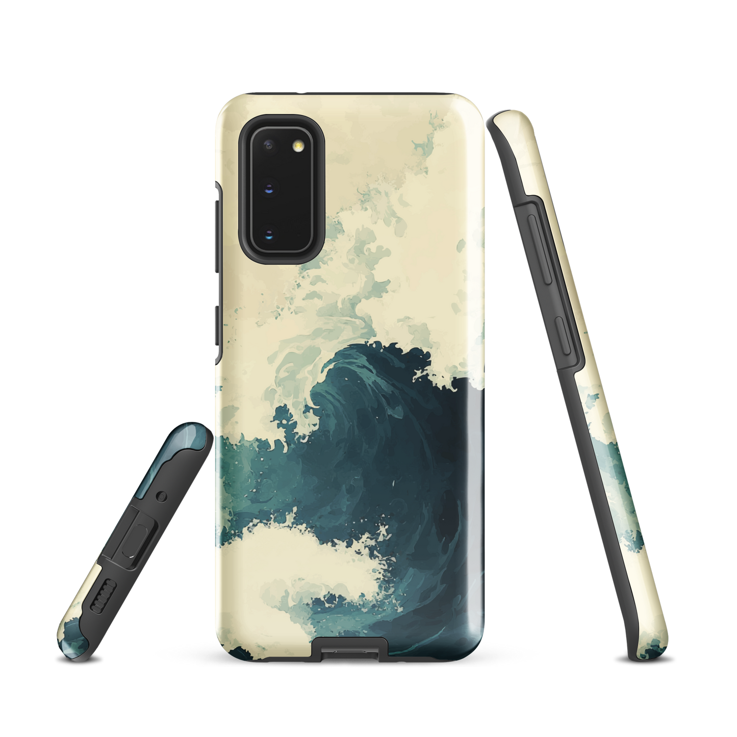 'Rising Swell' Samsung Galaxy S20 tough phone case - protective glossy case NZ Australia