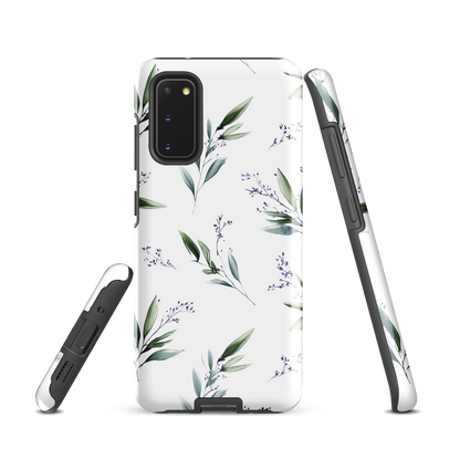 'Botanical Sprigs' Samsung Galaxy S20 tough phone case - protective glossy case NZ Australia